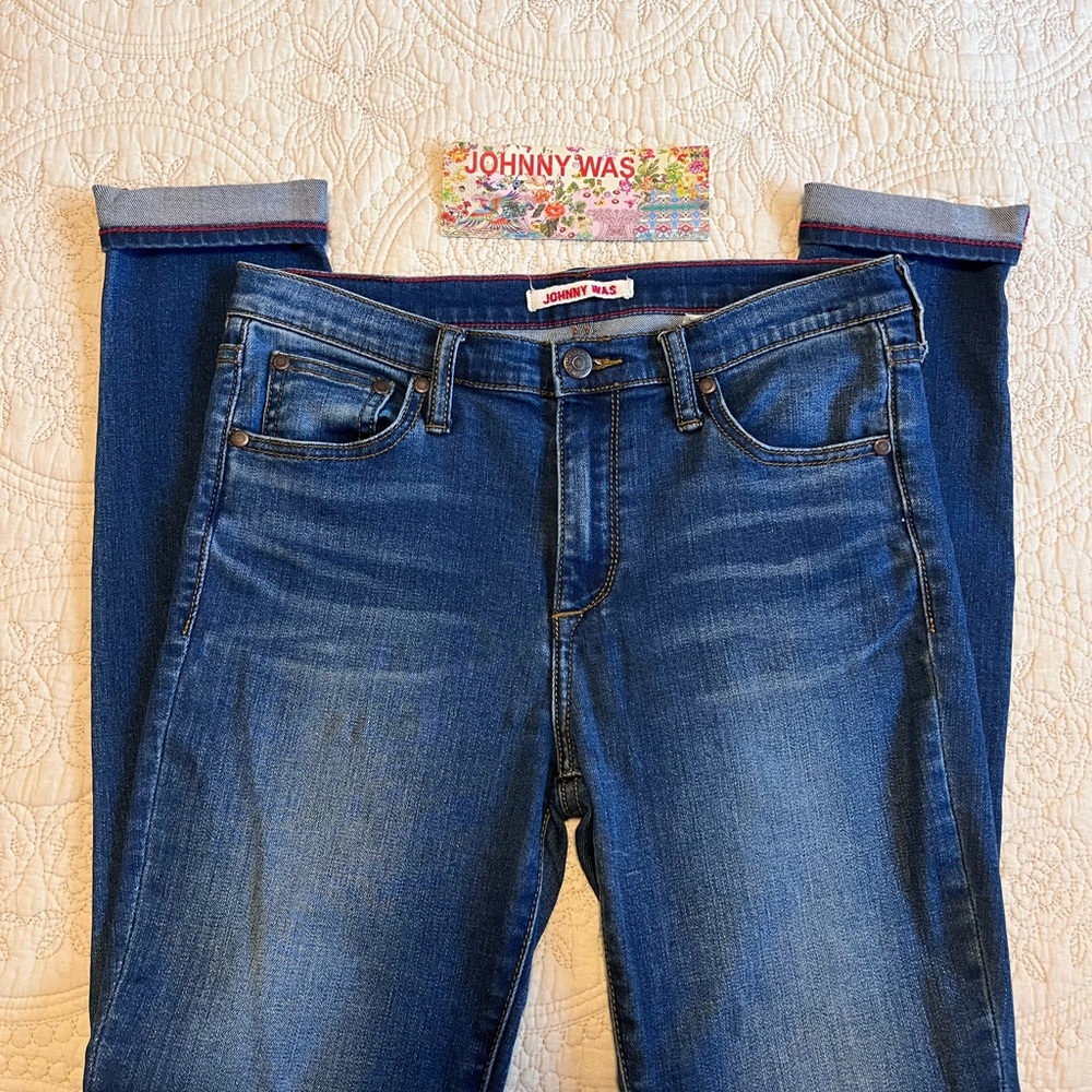 Johnny Was Indigo Denim Pants